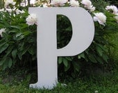 Wedding Guest Book Alternative 2 feet tall Wood Letter Initial Choose A - Z