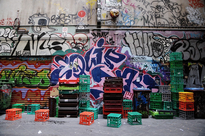 Urban Photography, Street Art, Street Photography, Graffiti, Melbourne, Australia Art, 5 x 7 Fine Art Photography, For Him