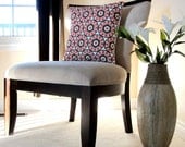 New Suzani dwell studio Designer Pillow Cover 18X18 Red  Brown White