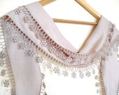 Light Brown Pashmina Scarf with Lace Women Accessory,Elegant, Shawl, Neckwarmer, Valentines day, Gift, 2012, Spring trends and Fashion
