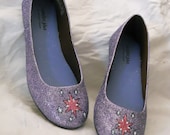 SAMPLE SALE - Size 7.5- Twilight Sparkle MLP Glitter Shoes