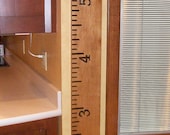 Maple Wood Ruler Growth Chart - Engraved, Personalizing Available
