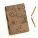 Plans For Global Domination Hand Stamped Spiral Notebook Journal