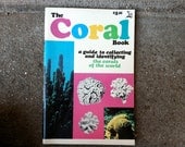 The Coral Book in color black  white, vintage science ocean sea 1970s paperback, can be used as paper ephemera book art photography