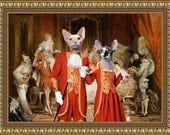 Sphynx Cat Fine Art Canvas Print - The Carnival
