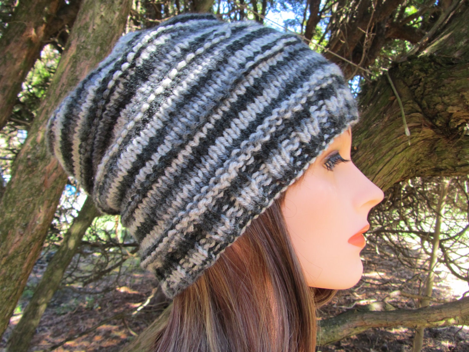 Cloche Hand Knit Hat - Cloche Hat for Men and Women