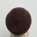 Slouchy Beret Hat, Crochet Brown Hat, Unisex Hat
