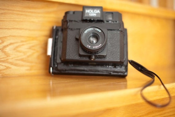 Square Instant Holga Camera with 1 extra film pack