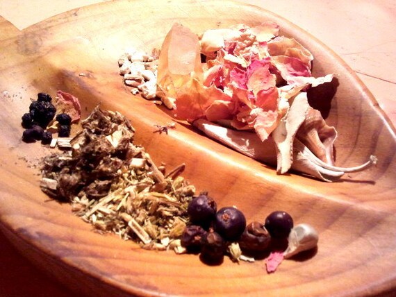REAL CONTENTS of Powerful, PERSONALIZED Native American Totem Medicine Bag: Strong Specific Ingredients