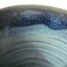 Blue ceramic cup set, six pottery cups, tumbler short, Forest series