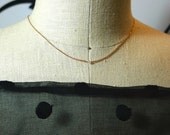 The 'Celine' necklace of 14K solid rose gold and genuine white diamond
