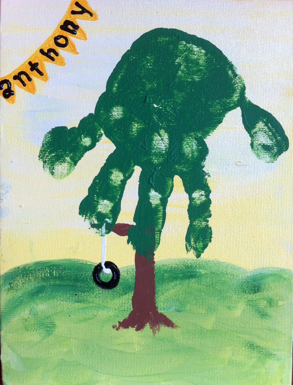 Handprint Children's Craft Kit 6x9 Canvas