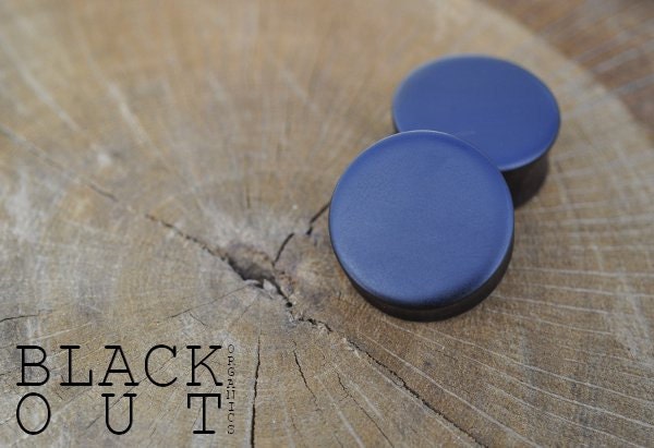 Ebony Organic Ear Plugs 11/16" (17.5mm) Custom Handmade Hand Carved Wood Body Jewelry Piercing Earrings 11/16 Inch