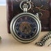 Steampunk Magnifying Skeleton Mechanical MEN POCKET WATCH