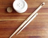 Large Wooden Needle - 10" Sewing Needle - Pottery Barn Style - Big Stitch Wood Needle