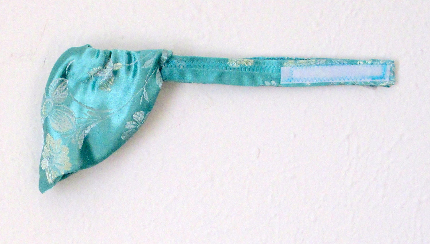 Cravat-Style Tie Made to Order for Small Dogs - Light Teal Companion Piece for Little Dog's Party Dress
