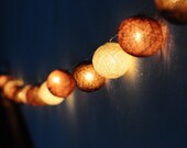 35 cotton ball light 13 feet mix coffee cotton ball string lantern decoration patio home beach bedroom deco living room deco family house