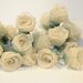 20 white  Romantic valentine Rose flower leaf string light patio decoration wedding bedroom decor