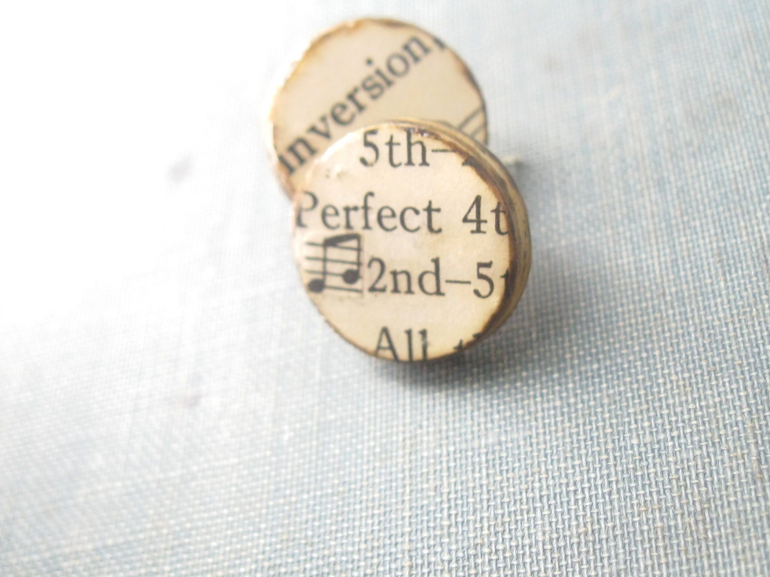 Fake Plugs - Paper Jewelry Earrings - Music Notes