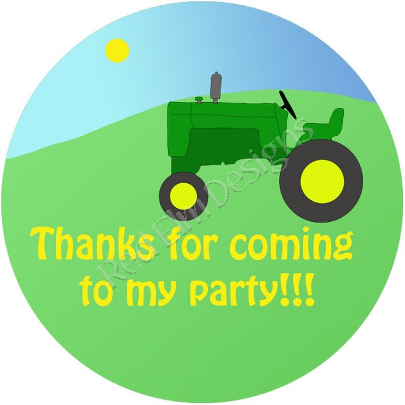 Tractor Stickers - Sheet of 20 - 2" Round