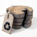Driftwood coasters. Icelandic driftwood. Set of 4. Wooden coasters. Drink Coasters.