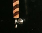 Wood Beer Tap Handle - Upcycled Pull Handle - Maple and Walnut