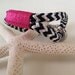Navy & White Nautical Rope Bracelet with Pink Wrap and a Stainless Steel Clasp