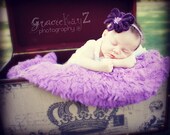 Sunburst Flower Headbands, set of 2, Purple, Photo Props or Everyday Wear
