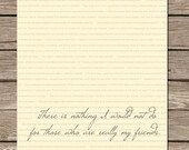 Jane Austen: My Friends, Friendship Quote, Dorm Room Decor, Literary Art, Literature Poster, 8x10 typography print