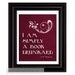 Reading Print, Simply a Book Drunkard, Lucy Maud Montgomery, Burgundy, Library Decoration, Book Art, Book Club, Literature Poster, 8x10