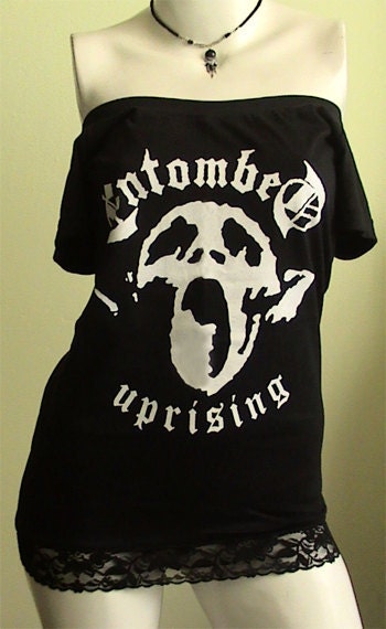 ENTOMBED Death Metal Uprising DIY Women Top Shirt