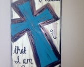 Be still & know that I am God Textured Cross Canvas