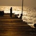 Sunset Photo, Dock, Tranquil, 8x12", Wooden Pier, Golden Sky, Ocean Sea, Reflection, Home decor, Peace, under 30.