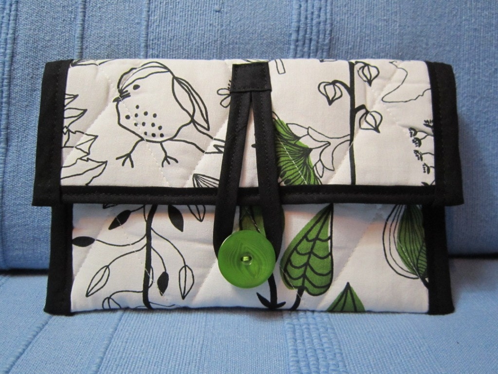 Kindle Case - Kindle Cover - Kobo - Nook - Ebook Reader - Tablet - iPad - Padded - Quilted - Birds