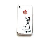 hand painted swarovski crystals illustration iphone 4 case, iphone 4s case, iphone 5 case, galaxy s3 case, galaxy note 2 case
