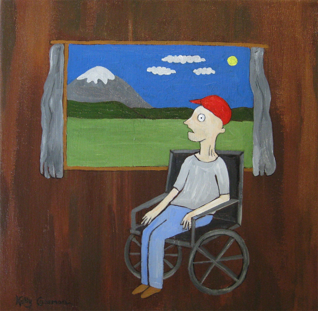 Waiting - Original Acrylic Painting - SALE