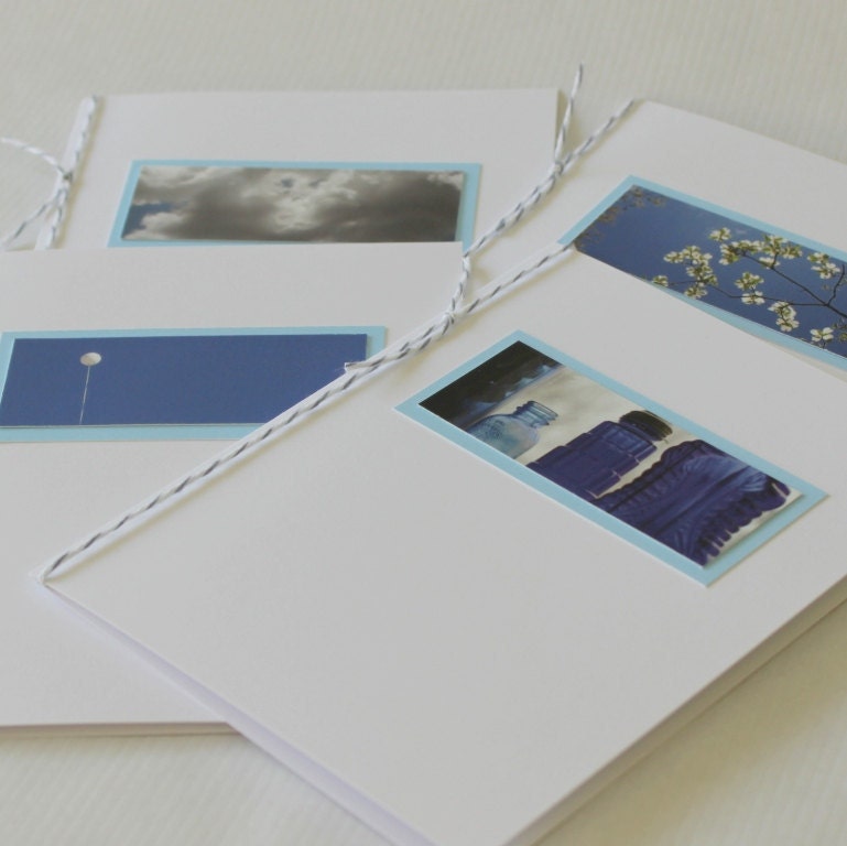 Blue Notes - Photo Art Notecards, Set of 4