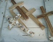 Seashell Crosses /Bridesmaid gift set of 4/Hostess gift