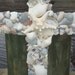 Encrusted Seashell Cross on Reclaimed Wood