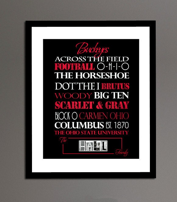 Ohio State Buckeyes Print