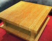 Striped Plywood Coffee Table