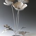 Poppy Flowers Metal Sculpture