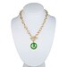 Monogrammed necklace with charm personalized