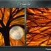 Original Metal Wall Art Modern Painting Sculpture Indoor Outdoor Decor "In the evening the sun" by Ning