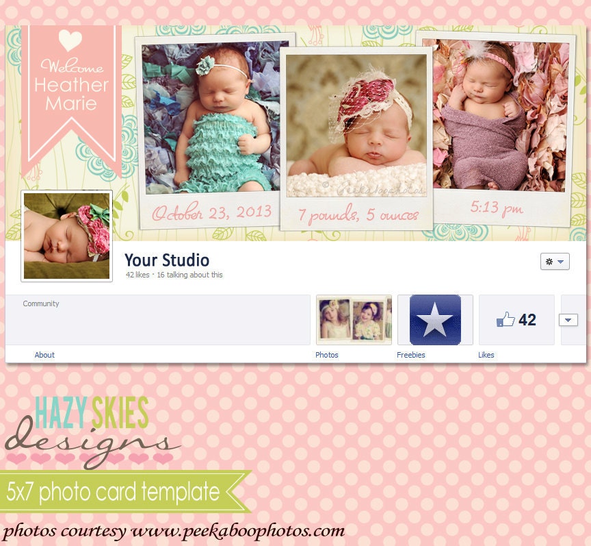 Birth Announcement Facebook Timeline Cover