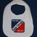 Baby Divided PENN State and OHIO State appliqued bib