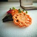 Spring Garden  crochet flower hair clip set of 3. Floral hair accessories for  toddles teens baby girl