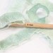 FREE Worldwide Shipping Samba yarn. Mint green. Ruffle scarf yarn , frilly Fresh summer, trending yarn, ICE