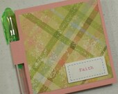 Pink Faith - Small notepad w/ pen