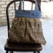 Burlap and Denim Bag/Purse/Tote